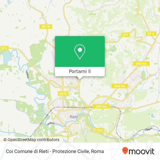 Mappa Coi Comune di Rieti - Protezione Civile