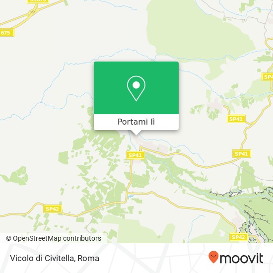 Mappa Vicolo di Civitella