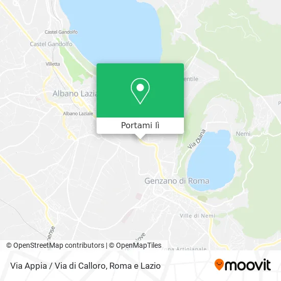 Mappa Via Appia / Via di Calloro