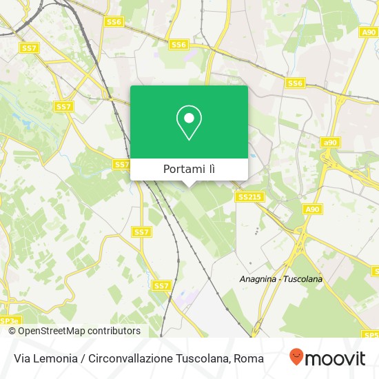 Mappa Via Lemonia / Circonvallazione Tuscolana