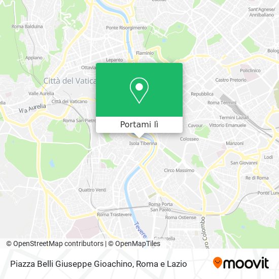 Mappa Piazza Belli Giuseppe Gioachino