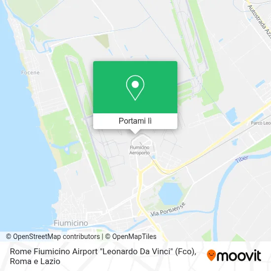 Mappa Rome Fiumicino Airport "Leonardo Da Vinci" (Fco)
