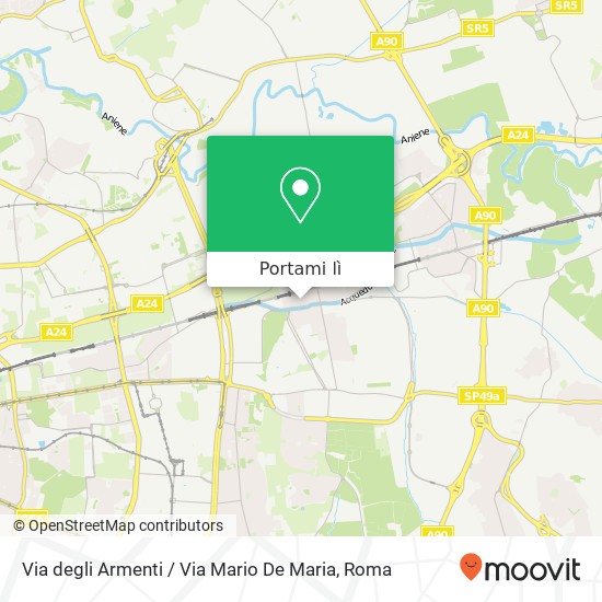 Mappa Via degli Armenti / Via Mario De Maria