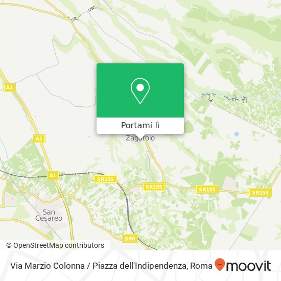 Mappa Via Marzio Colonna / Piazza dell'Indipendenza
