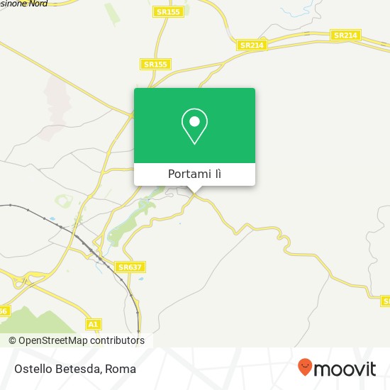 Mappa Ostello Betesda
