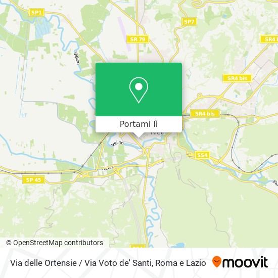 Mappa Via delle Ortensie / Via Voto de' Santi