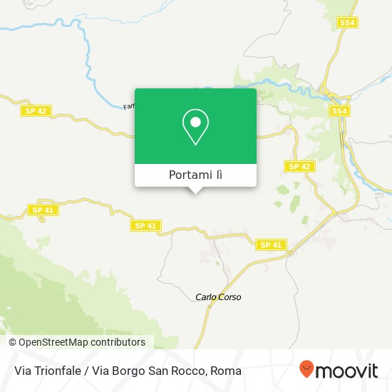 Mappa Via Trionfale / Via Borgo San Rocco