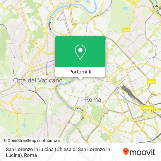 Mappa San Lorenzo in Lucina (Chiesa di San Lorenzo in Lucina)