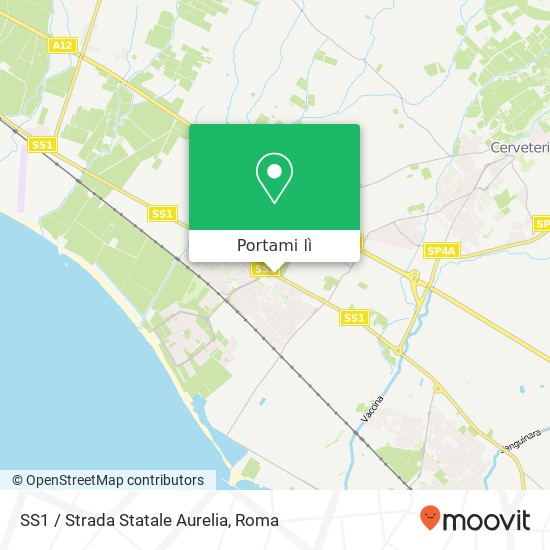 Mappa SS1 / Strada Statale Aurelia