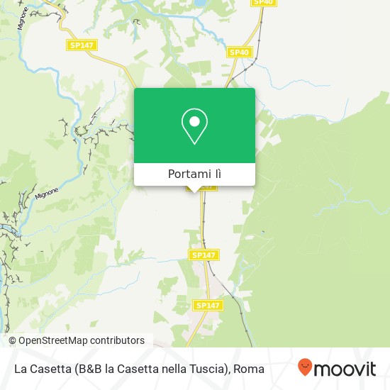 Mappa La Casetta (B&B la Casetta nella Tuscia)