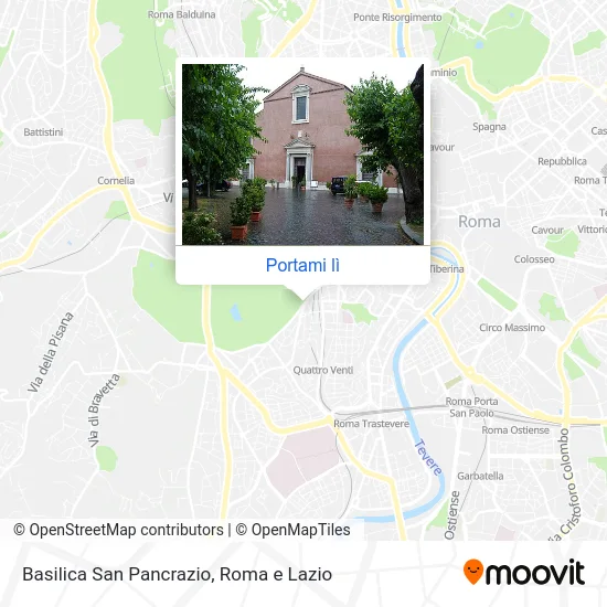 Mappa Basilica San Pancrazio