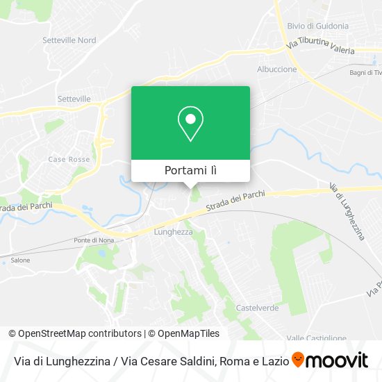Mappa Via di Lunghezzina / Via Cesare Saldini