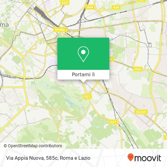 Mappa Via Appia Nuova, 585c
