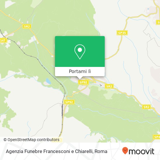 Mappa Agenzia Funebre Francesconi e Chiarelli