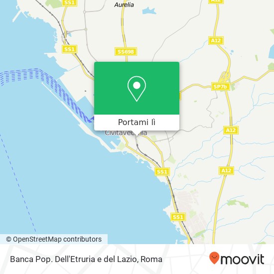 Mappa Banca Pop. Dell'Etruria e del Lazio