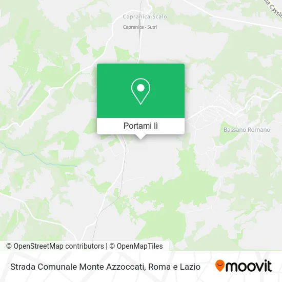 Mappa Strada Comunale Monte Azzoccati