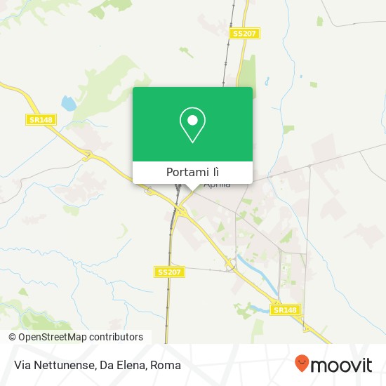 Mappa Via Nettunense, Da Elena