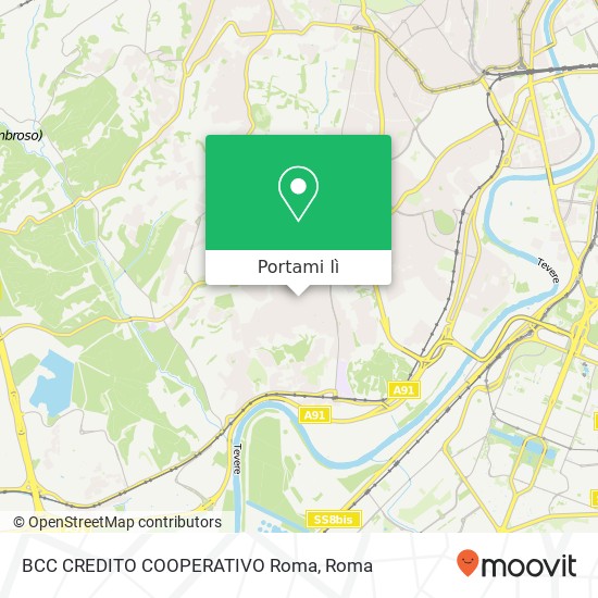 Mappa BCC CREDITO COOPERATIVO Roma