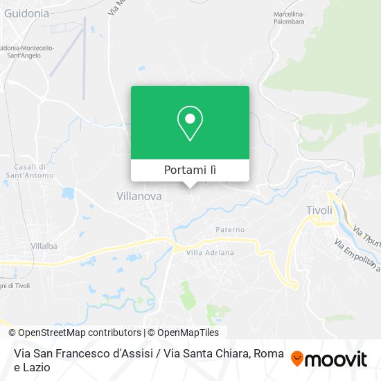 Mappa Via San Francesco d'Assisi / Via Santa Chiara