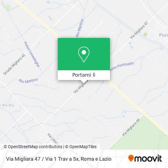 Mappa Via Migliara 47 / Via 1 Trav a Sx