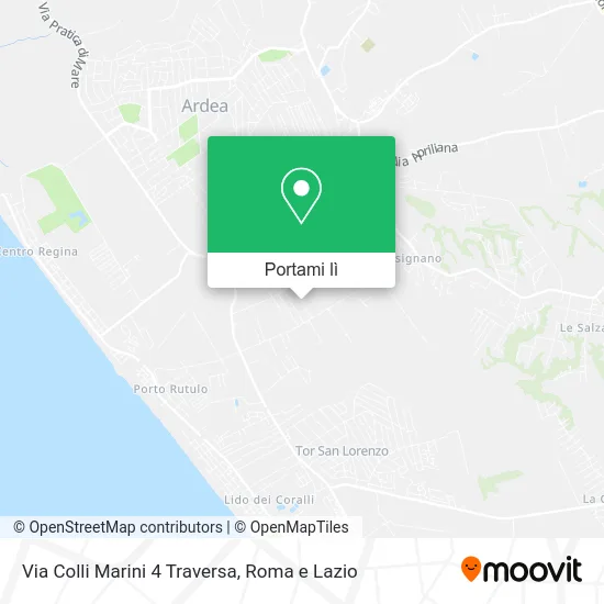 Mappa Via Colli Marini 4 Traversa