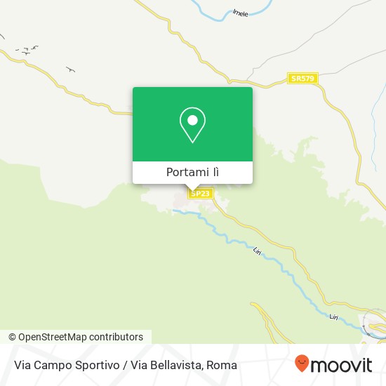 Mappa Via Campo Sportivo / Via Bellavista