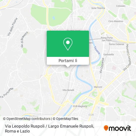 Mappa Via Leopoldo Ruspoli / Largo Emanuele Ruspoli