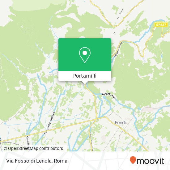 Mappa Via Fosso di Lenola
