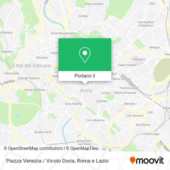 Mappa Piazza Venezia / Vicolo Doria