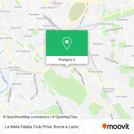 Mappa La Mela Fatata Club Privè