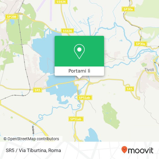 Mappa SR5 / Via Tiburtina