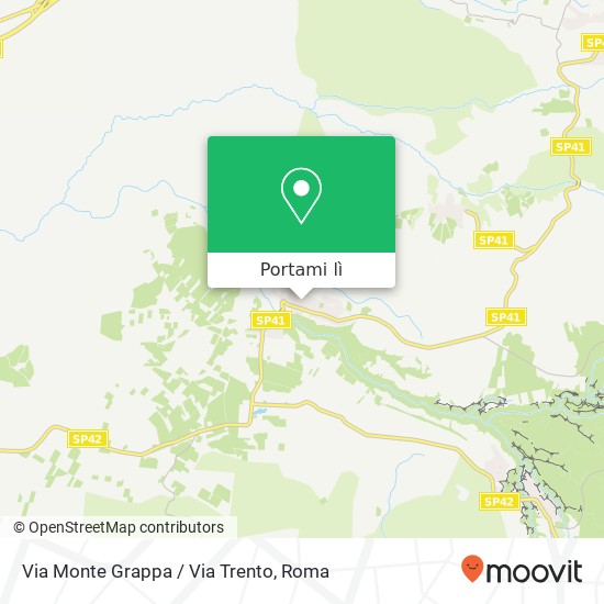 Mappa Via Monte Grappa / Via Trento