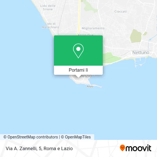Mappa Via A. Zannelli, 5