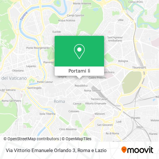 Mappa Via Vittorio Emanuele Orlando  3
