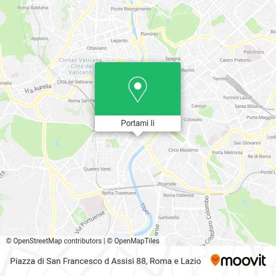 Mappa Piazza di San Francesco d Assisi  88