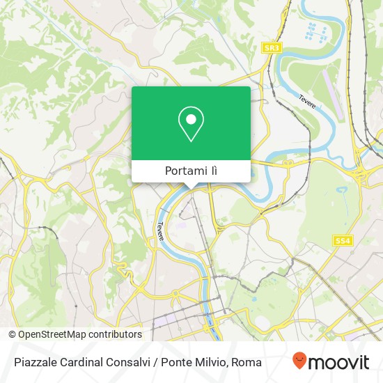 Mappa Piazzale Cardinal Consalvi / Ponte Milvio