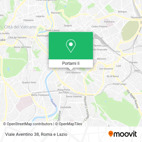 Mappa Viale Aventino  38