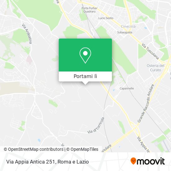 Mappa Via Appia Antica  251