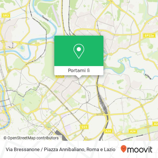 Mappa Via Bressanone / Piazza Annibaliano