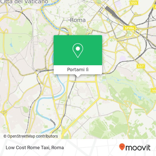 Mappa Low Cost Rome Taxi