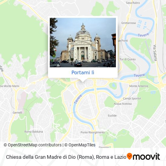 Mappa Chiesa della Gran Madre di Dio (Roma)