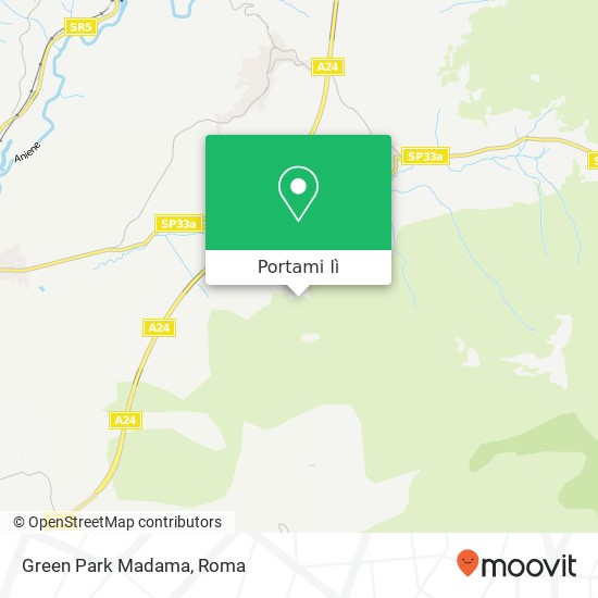 Mappa Green Park Madama