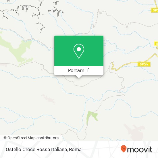 Mappa Ostello Croce Rossa Italiana