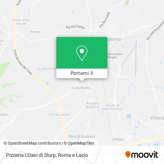 Mappa Pizzeria L'Oasi di Slurp