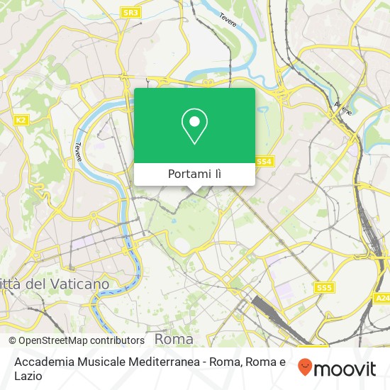 Mappa Accademia Musicale Mediterranea - Roma