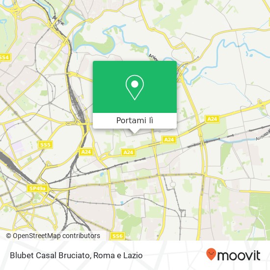 Mappa Blubet Casal Bruciato