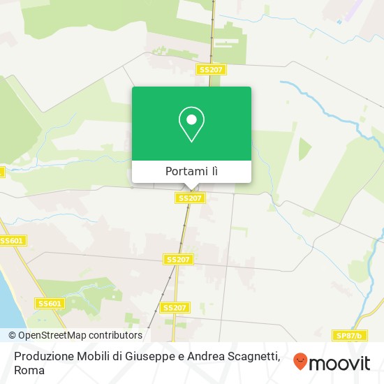 Mappa Produzione Mobili di Giuseppe e Andrea Scagnetti