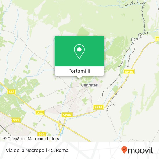 Mappa Via della Necropoli  45