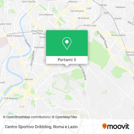 Mappa Centro Sportivo Dribbling