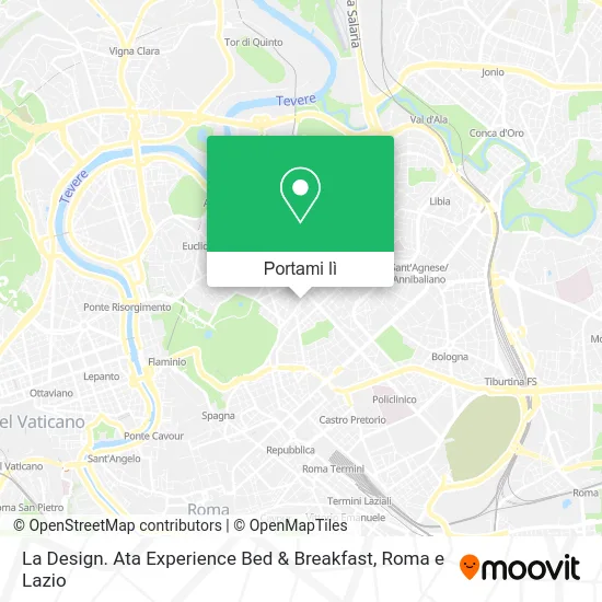 Mappa La Design. Ata Experience Bed & Breakfast